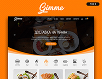 Gimme - Food Delivery (Web deisgn)