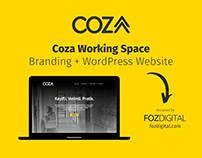 Coza Working Space - Branding + WordPress Website