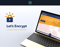 Let's Encrypt - Landing Page UI concept