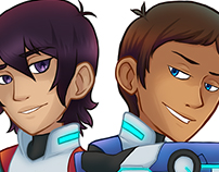 Voltron Acrylic Charms Illustrations, Set 2: Pairs
