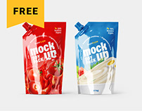 Free Doypack Packaging Mockup Set | Pouch