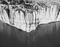 The Fellaria glacier - black and white study