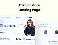 Fashionstore Landing Page