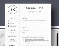 Minimalist Resume / CV for MS Word & Pages