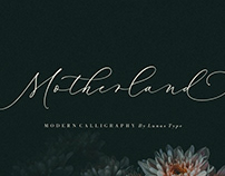 Motherland Modern Calligraphy Font