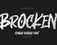 Brocken – Caps Rough Font