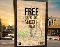 Free Billboard Mock-Up A1