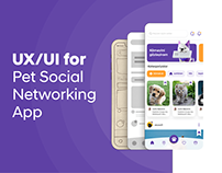 UX/UI for Pet Social Networking App