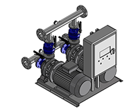3D CAD Drawing & Model of Water Pump