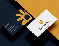 Solar home, brand identity, solar logo, logo design,
