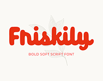 Friskily - a Soft Bold Script Font