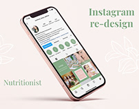 Redesign the nutritionist's instagram