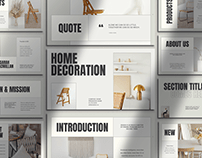 Minimalist Home Decoration Presentation Template