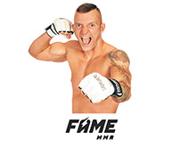 Graphics for Krystian Wilczak at the FAME MMA stand