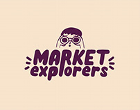 Market Explorers - Kids Educational Logo Design
