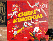 Chiefs Run it Back mural 2021
