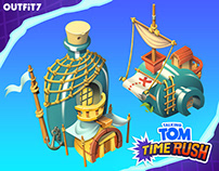 Talking Tom: Time Rush. Pirate city buildings
