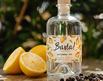 Gin Lable Design for BASTA! Urban Italian