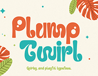 Plump Twirl – Adorable Typeface