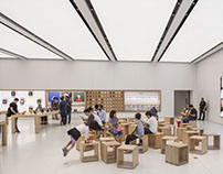 APPLE STORE OPENS IN NEW YORK DESIGNED BY BOHLIN CYWINS