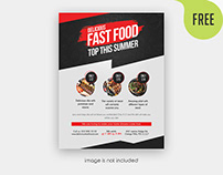 Free Fast Food Flyer PSD Template