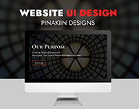Website UI Design for Pinakiin Designs