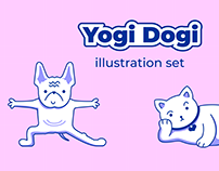 Illustration set for "Yogi Dogi"