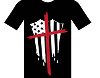 T-Shirt Mockup with vector logo