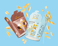 O12 Green oat ice cream packaging