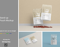FREE Stand Up Pouch Mockup Set