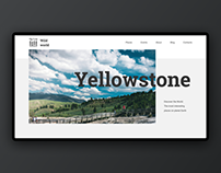 Yellowstone Landing Page — FREE Figma Template