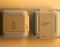 Food Tray Container Mockup