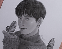 Cha Eun Woo with butterfly