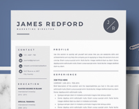 Professional resume template for Mac Pages and Word