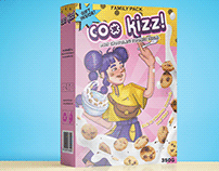 COO KIZZ! - cereal mini cookies packaging