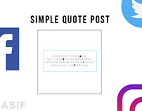Quote Post Design | Simple Post Design