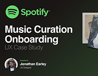 Spotify Music Curation Onboarding (UX Case Study)