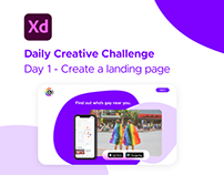 Gaydar Landing Page - XD Creative Challenge