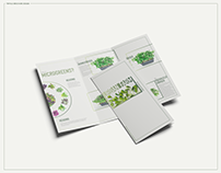 Urban Farm trifold brochure design