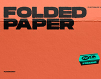 Folded Paper Texture Mockup