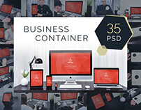 35 PSD Mockups Business Container