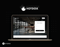 HOTDESK Online Workspaces Platform (UX Case Study)