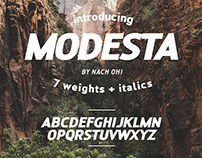 MODESTA Typeface