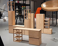 Model of furniture designed by El Lissitzky
