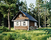 CGI Cabin in the Forest