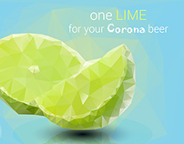 Corona beer ad banner