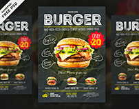 Burger Flyer PSD Free Premium Template