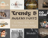 Trendy & Modern Fonts Bundle