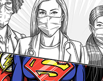 COVID-19 - Doctors Superheroes
