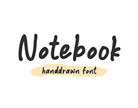 Notebook – Handdrawn Font